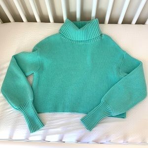 Crop Turtleneck Sweater